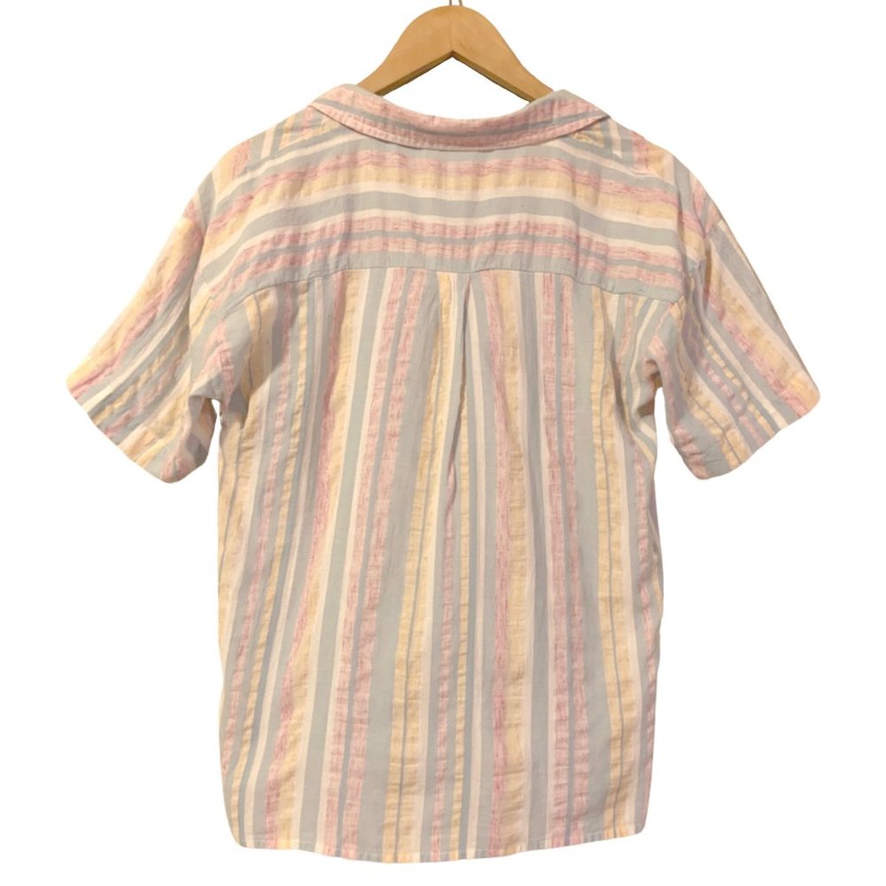 Pastel Stripe Button Up Shirt - Picture 4 of 6